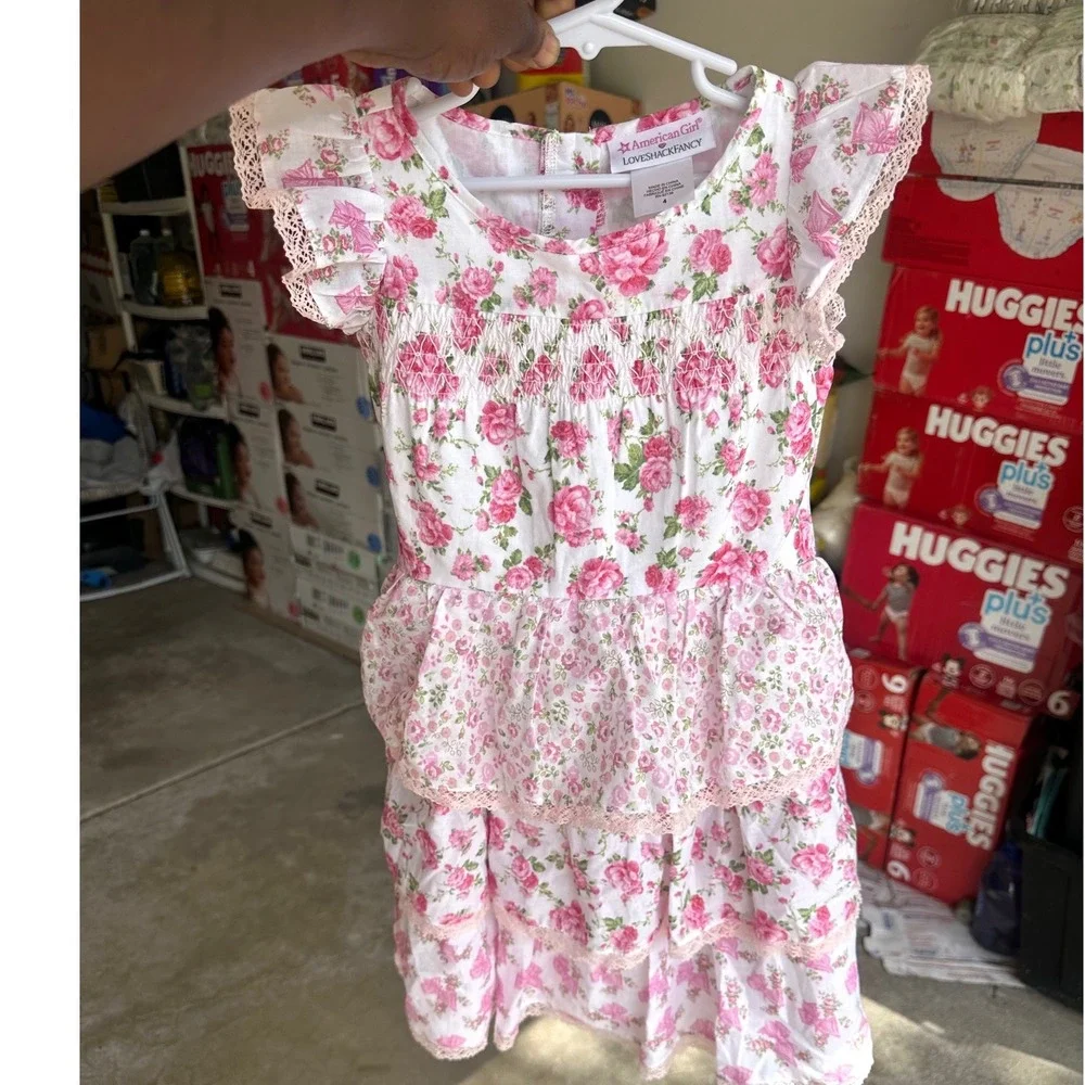 American‎ Girl x LoveShackFancy Garden Party Floral Dress Toddler Girl Size 4